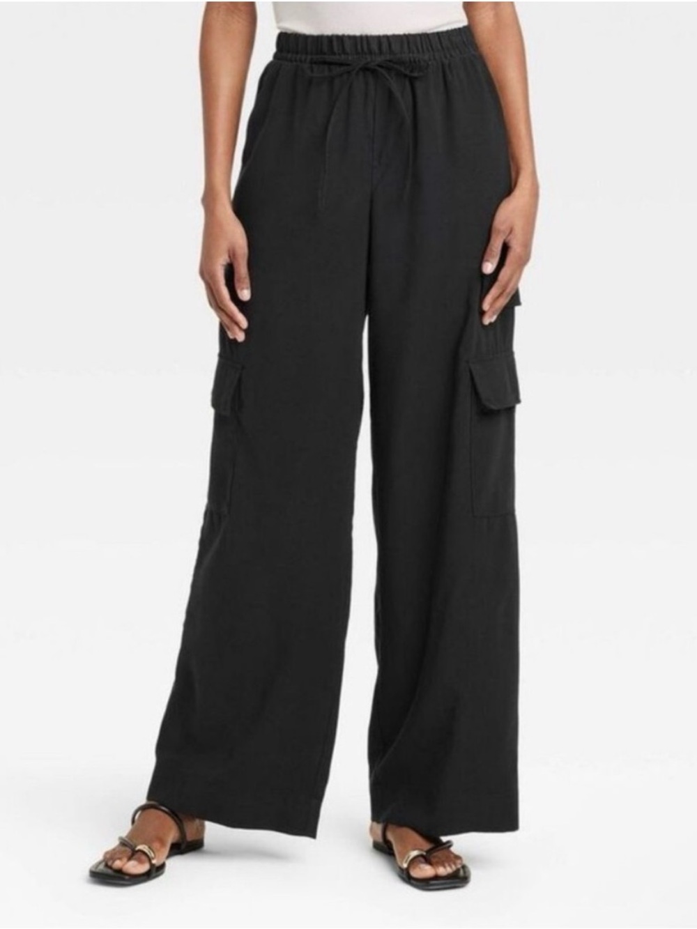 A New Day Women's High-Rise Wide Leg Cargo Pants